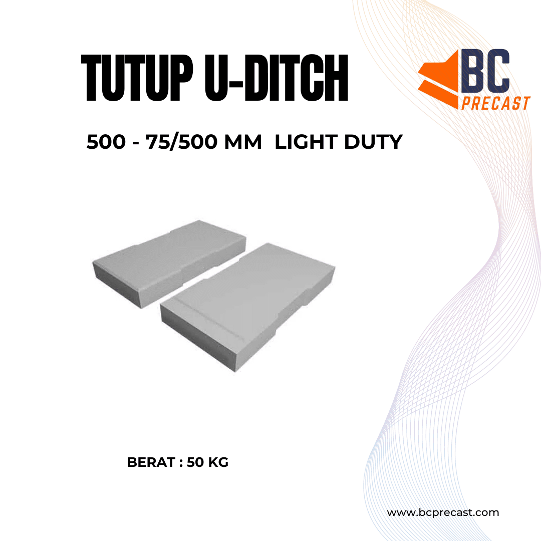 Cover U-Ditch Light Duty BC Precast