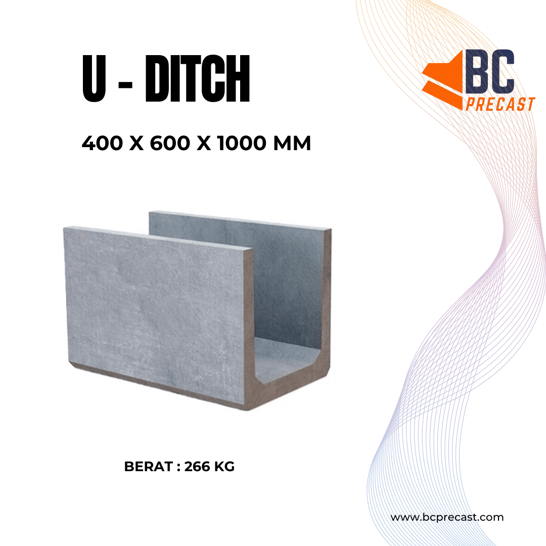 Produk U-Ditch beton precast BC Precast