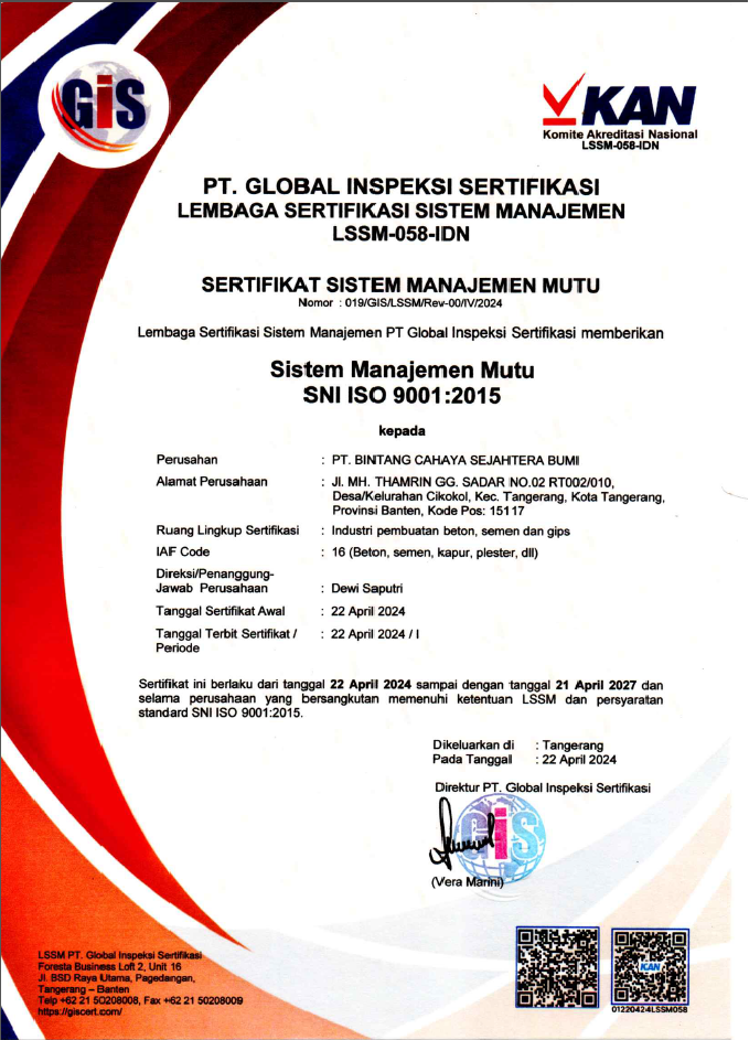 ISO 9001 KAN